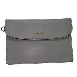 LoveVook Wristlet Purse - Grey - Gold Accent Logo 9.85” x 6.50"